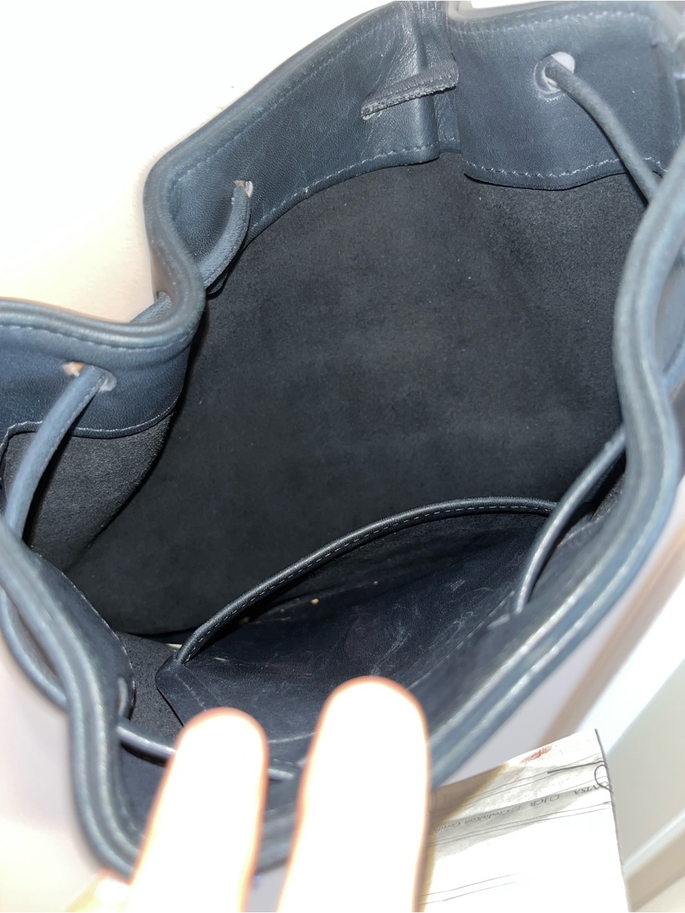 VIntage Equestrian Coach Bag in Dark Navy Blue 9804 EUC - Picture 10 of 12